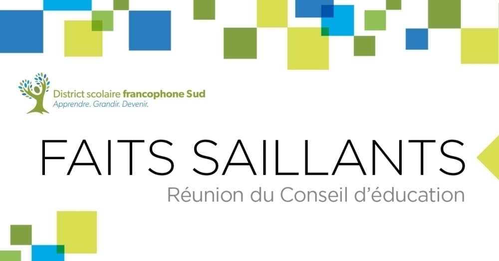 Faits saillants de la réunion du CED du mois de juin 2026